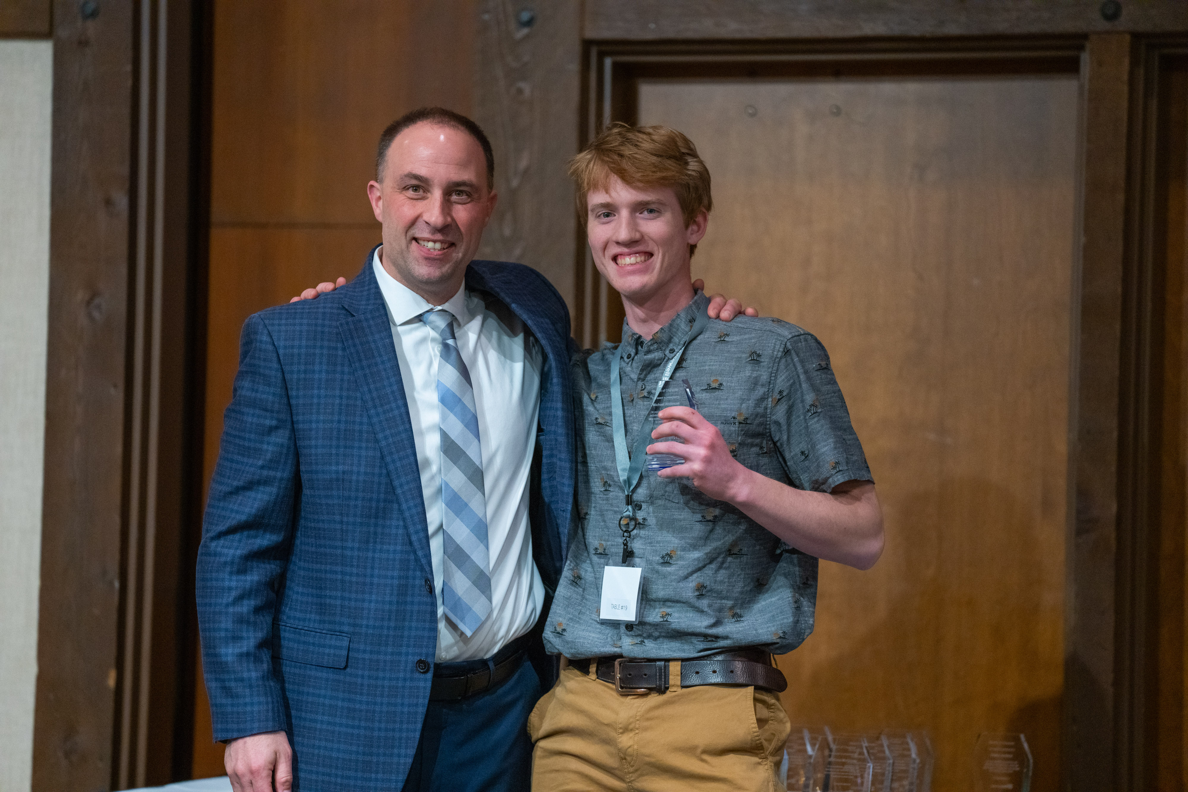 2023 Student of Character award recipient with Sourcewell CEO