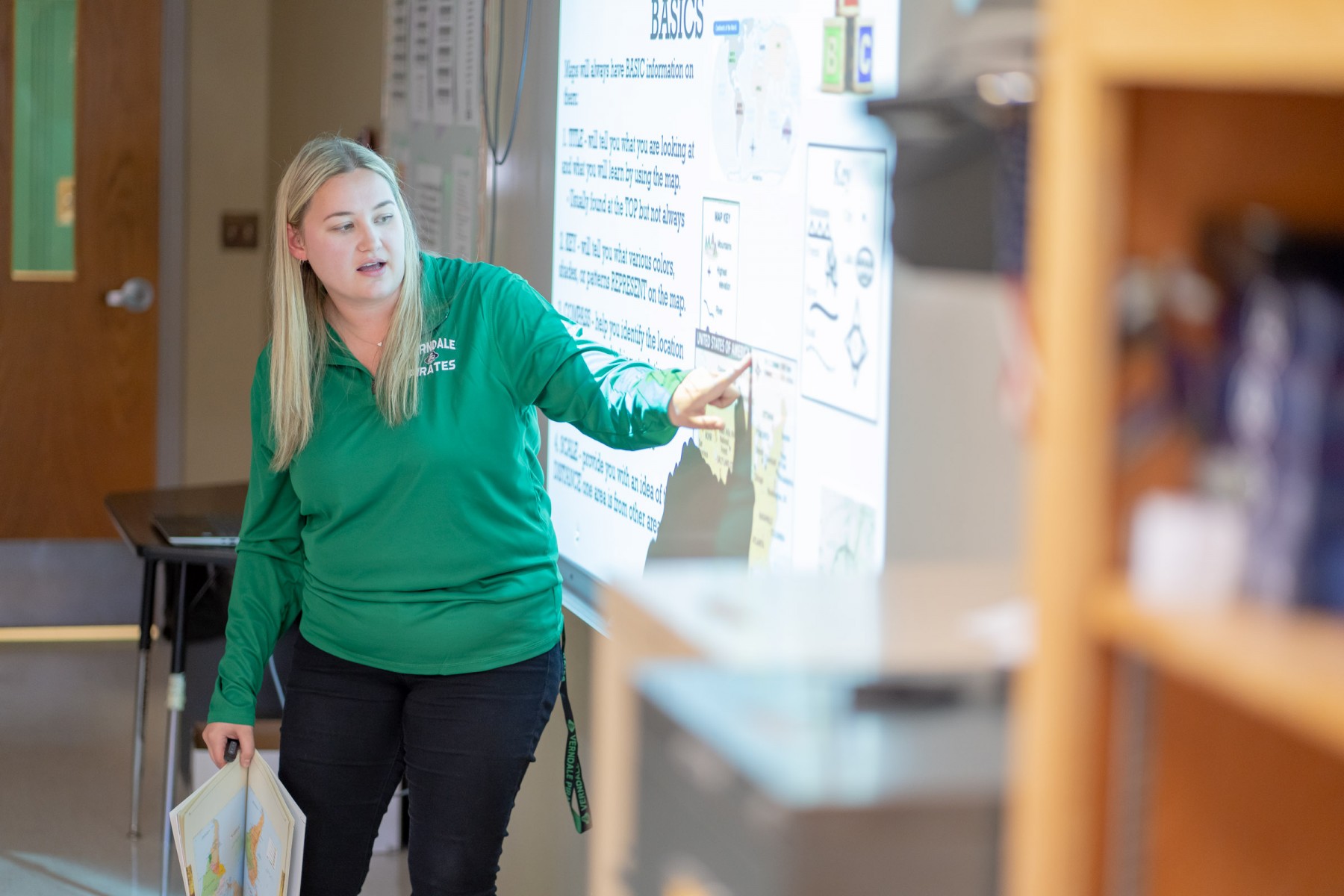 Teacher leading a class