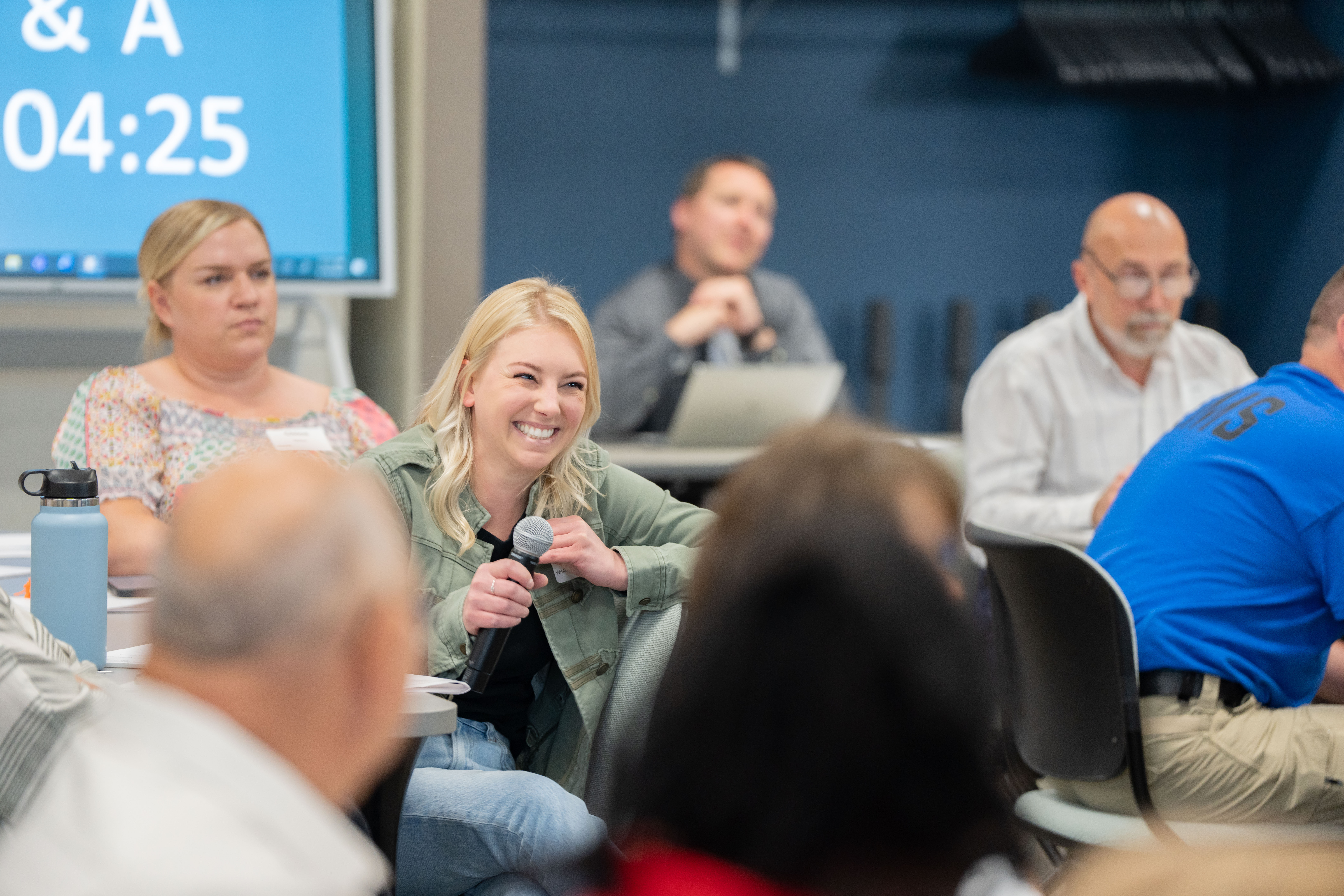 People at a meeting